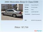 2005 Mercedes E500 