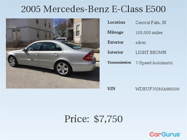 2005 Mercedes E500