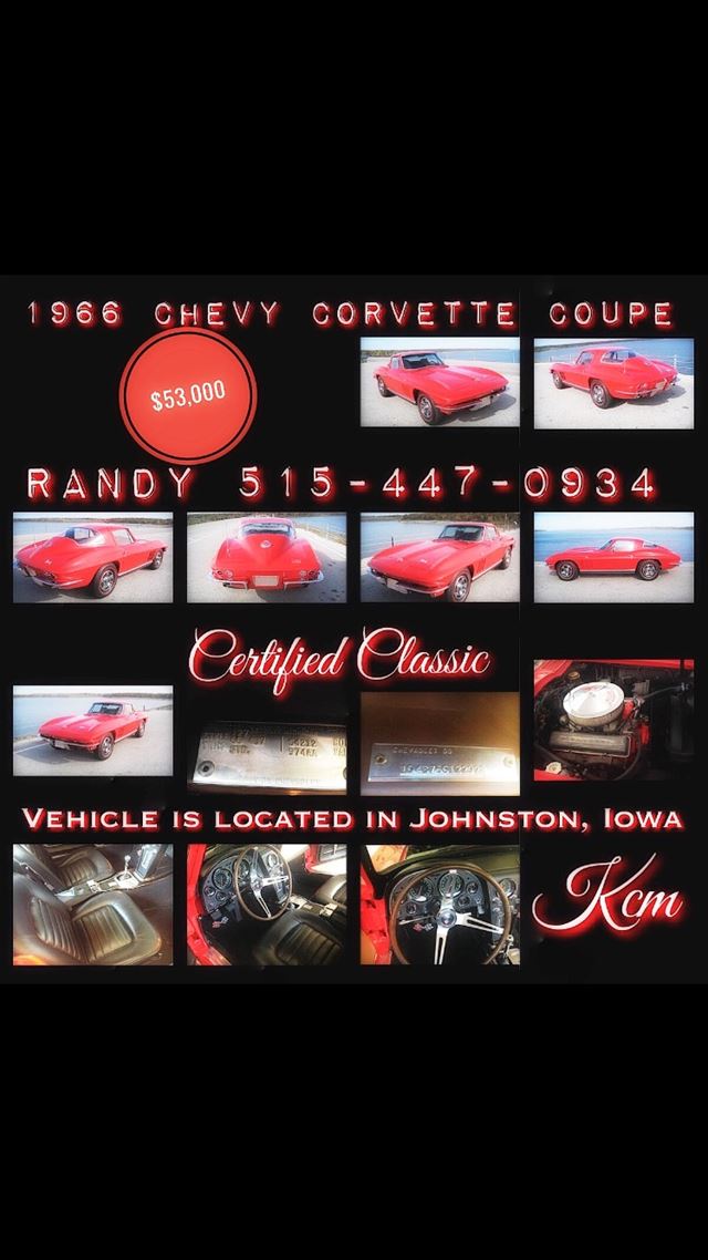 1966 Chevrolet Corvette Coupe for sale
