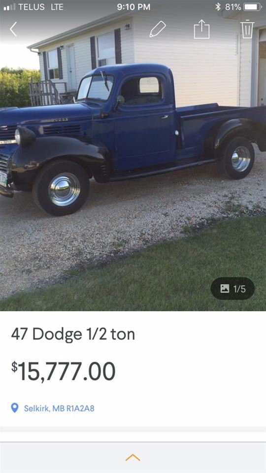 1947 Dodge 1/2 Ton